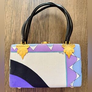 Vintage Emilio Pucci Top Handle Bag – Iconic Geometric Print